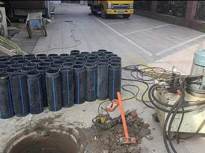 连城PE置换管厂家 DN315置换管 非开挖管短管置换